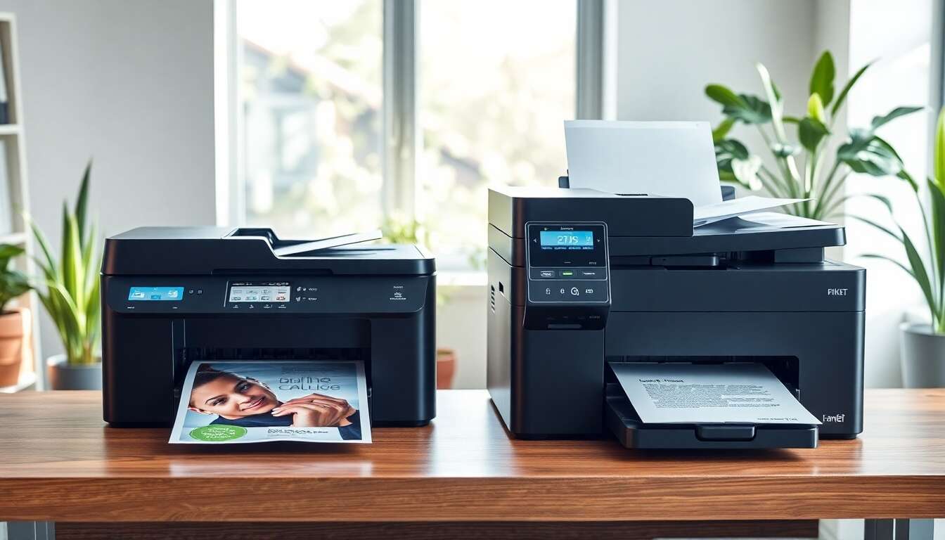 Impact environnemental des imprimantes jet d'encre et laser